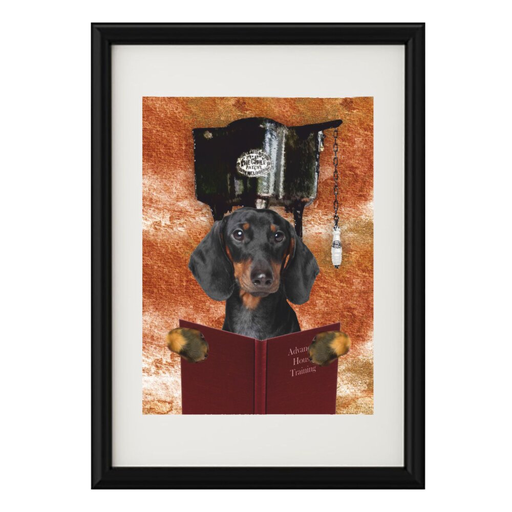 Dachshund Bathroom Wall Art